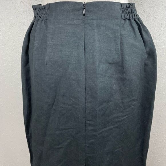 Norton McNaughton Black Midi Skirt Size 10 EUC - Picture 5 of 6
